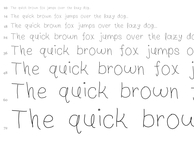 Sweet Life font waterfall